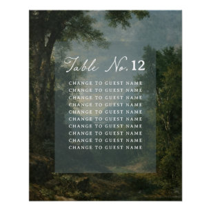 Poster Tableau de mariage Tapestry Blue Toile