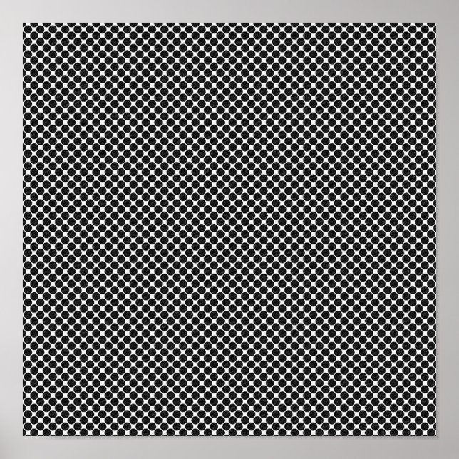 Poster Tableaux de points optiques Abstraits (Devant)