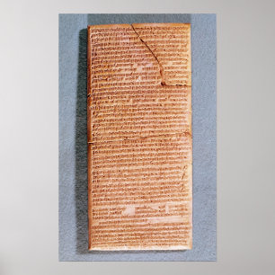 Poster Tablette sur les sacrifices rituels