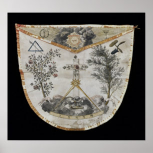 Poster Tablier d'un maître de l'ordre du Rose-Croix