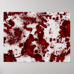 Poster Taches de sang tombées