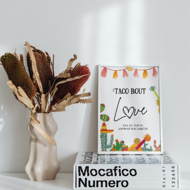 Poster Taco bout Love cactus Taco Bar Sign (Créateur téléchargé)
