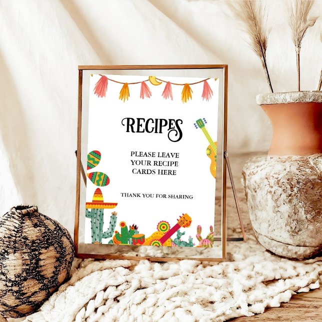 Poster Taco bout Love cactus Taco Recettes Carte Panneau (Créateur téléchargé)