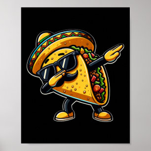 Poster Taco Cinco De Mayo Drôle Fête des pères mexicaine