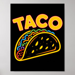 Poster Taco de nourriture mexicaine