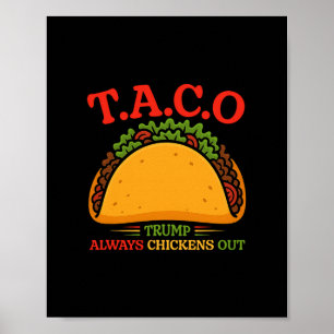 Poster Taco Trump se dégonfle toujours drôle
