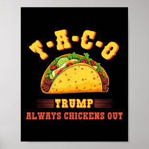 Poster Taco Trump se dégonfle toujours Drôle de T.a polit