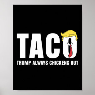 Poster Taco Trump Toujours Se Défile Allons-y Taco Tarif