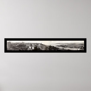 Poster Tacoma, WA Skyline Photo 1919