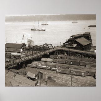 Poster Tacoma Waterfront du Stadium Way 1899