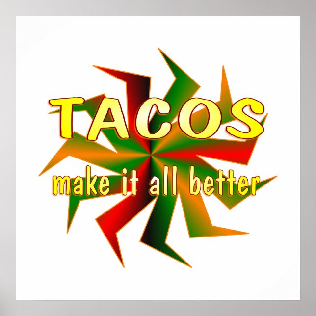 Poster Tacos (Devant)