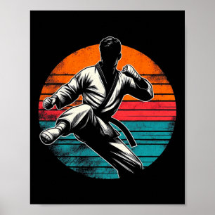 Poster Taekwondo Cadeaux Tee - shirt Martiaux Coréens Pou