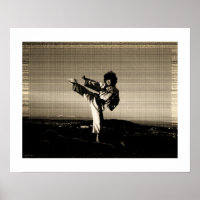 Poster taekwondo 'Vieille photo'