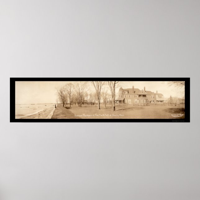 Poster Taft House Beverly, MA Photo 1909 (Devant)