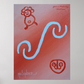 Poster Taino Jeroglificos