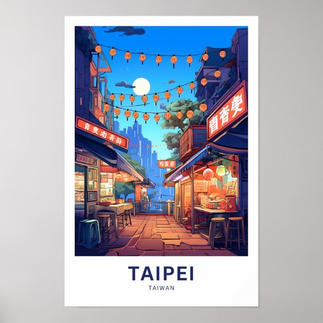 Poster Taïpei Taïwan Imprimer (Devant)