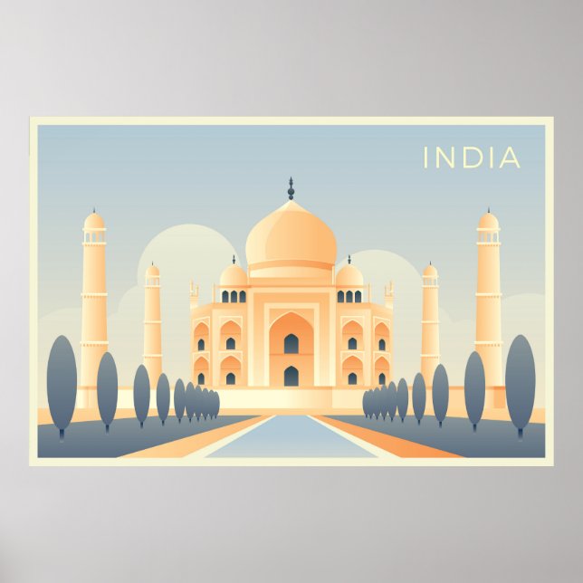 Poster Taj Mahal (Devant)