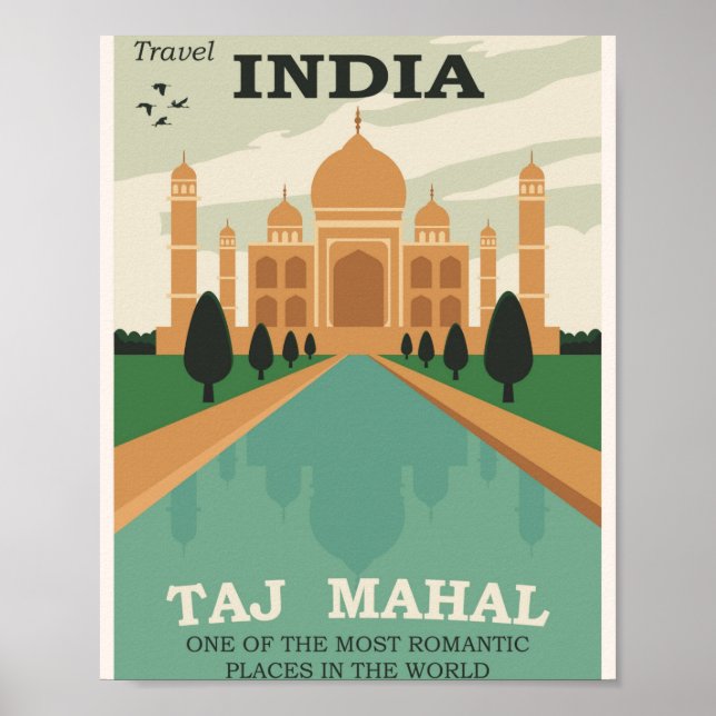 Poster Taj Mahal (Devant)