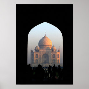 Poster Taj Mahal Lumière de Dawn Inde Architecture Photo