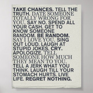 Poster Take Chances