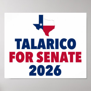 Poster Talarico pour le Sénat Élection 2026 Texas