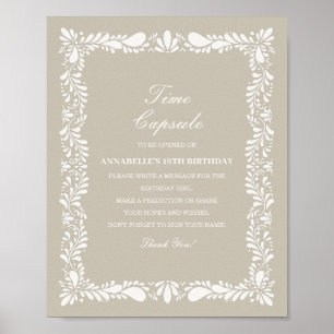 Poster Talavera beige Carrelage Temps Capsule Anniversair