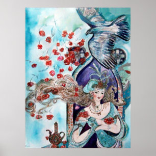POSTER TALE DE FOI ORIENTAL / PRINCESS, ROSES ROUGES ET H