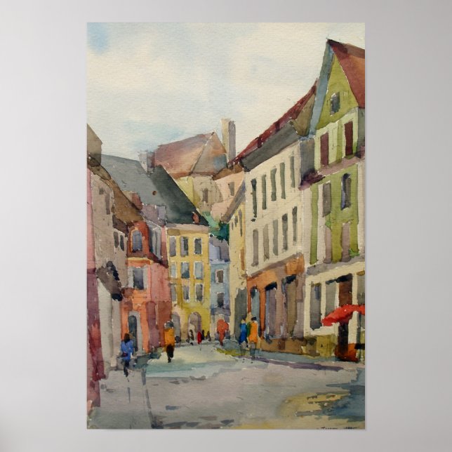 Poster Tallinn - Estonie (Devant)