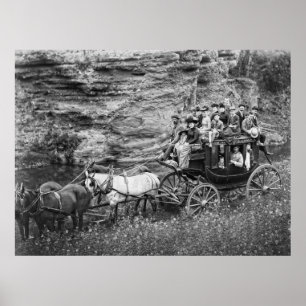 Poster TALLYHO COACH PARTY c. 1889