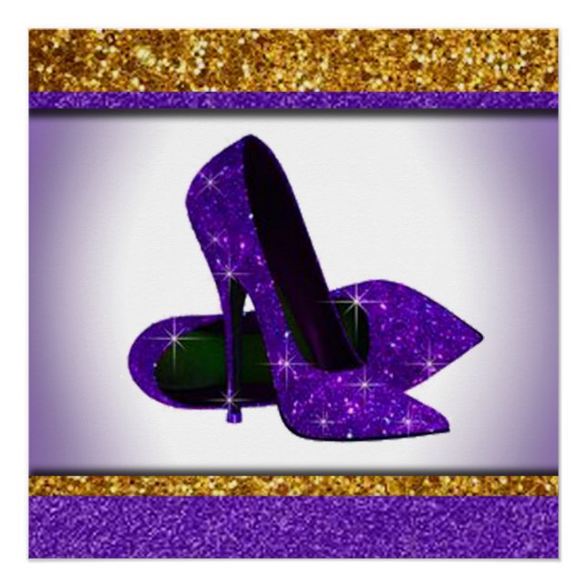 Poster Talons hauts de Purple Glitter (Devant)
