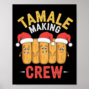 Poster Tamale Making Crew Christmas Cuisine Party Amuseme