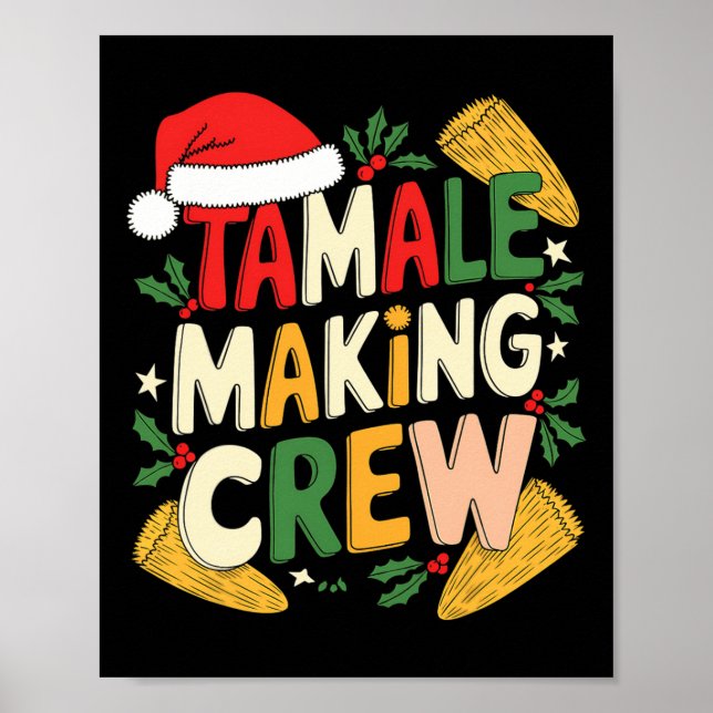 Poster Tamale Making Crew Cuisine de Noël (Devant)