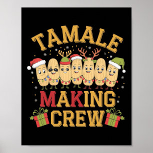 Poster Tamale Rendre l'équipage amusant Pajamas de Noël m