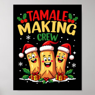 Poster Tamale Rendre l'équipage drôle Mexique Noël Père N