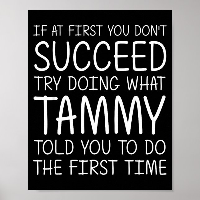 Poster Tammy Gift Name D Birthday Funny Christmas Joke  (Devant)