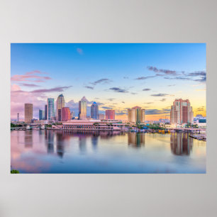 Poster Tampa, Floride, États-Unis