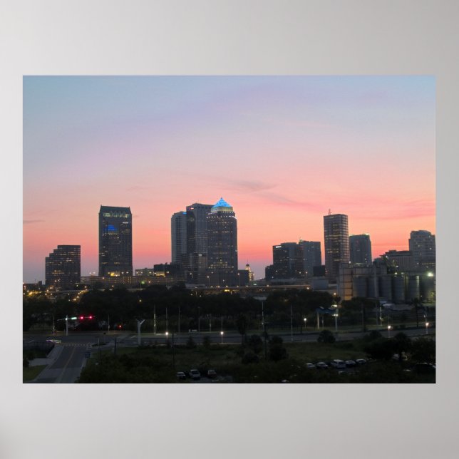 Poster Tampa Skyline (Devant)