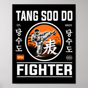 Poster Tang Soo Do Fighter - Pour Le Ventilateur Du Karat