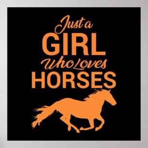 Poster Tangerine Une Fille Qui Aime Les Chevaux