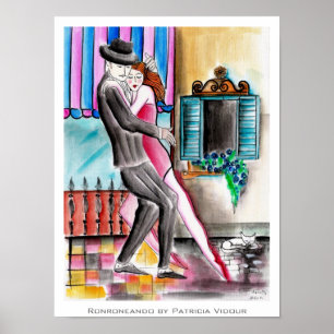 Poster Tango de ronronnement Ronroneando