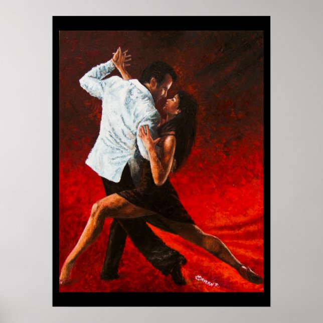 Poster Tango en rouge (Devant)
