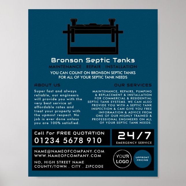 Poster Tank Septique, Compagnie Septique, Ingénieur Septi (Devant)