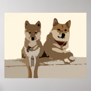 Poster Tanner et gravure sur bois en Slyler