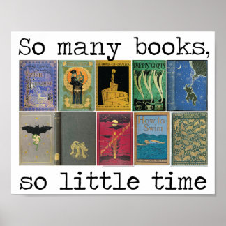 Poster Tant de livres, si peu de citations de temps