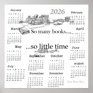 Poster Tant de livres, si peu de temps...2026