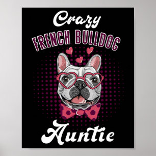 Poster Tante Bouledogue Français Fête des Mères Tante Bou