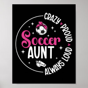 Poster Tante de footballeur incroyablement fière d'une jo