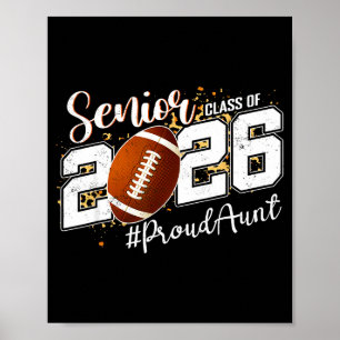 Poster Tante fière 2026 Illustration de football senior