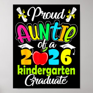 Poster Tante fière de la promotion de maternelle 2026