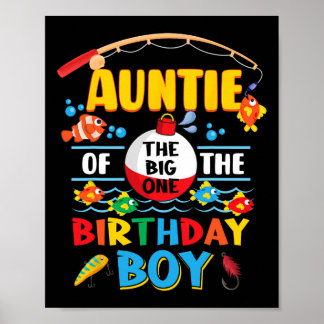 Poster Tante Of The Big One Pêche 1er Anniversaire Ofish